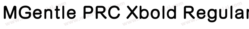 MGentle PRC Xbold Regular字体转换